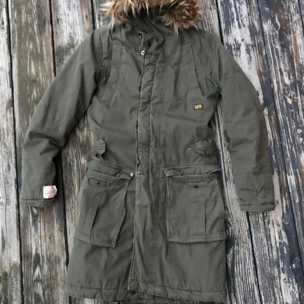 G-star• Army-Green Winter Coat